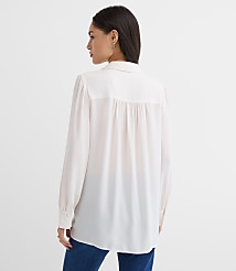 Pleated Bow Blouse carousel Product Image 2
