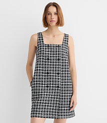 Petite Tweed Double Breasted Mini Pocket Dress carousel Product Image 1
