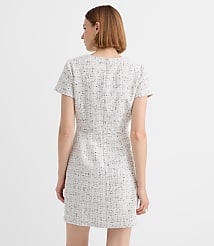 Petite Tweed Short Sleeve Mini Dress carousel Product Image 2