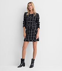 Windowpane Wrap Mini Skirt carousel Product Image 1