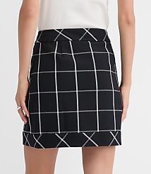 Windowpane Wrap Mini Skirt carousel Product Image 2