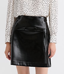 Faux Leather Mini Skirt carousel Product Image 2