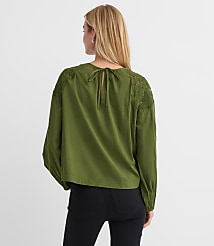 Lace Shoulder Blouse carousel Product Image 3