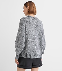 Shimmer Marled Elliptical Hem Sweater carousel Product Image 4