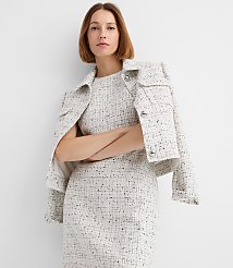Petite Tweed Short Sleeve Mini Dress carousel Product Image 4