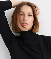 Modal Turtleneck Top carousel Product Image 1