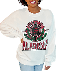Gameday Couture Alabama Crimson Tide Hot Shot Premium Fleece Drop Shoulder Crew Neck Pullover carousel Product Image 3