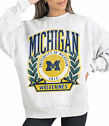 Gameday Couture Michigan Wolverines Heritage Fleece Crew Neck Pullover carousel Product Image 4