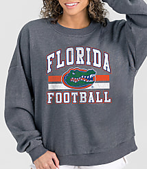 Gameday Couture Florida Gators Playmaker Premium Fleece Drop Shoulder Crew Neck Pullover carousel Product Image 1