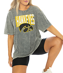 Gameday Couture Iowa Hawkeyes Solid Defense Oversized Crew Neck Tee carousel Product Image 1