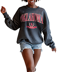 Gameday Couture Oklahoma Sooners Seal The Deal Fleece Crew Neck Pullover carousel Product Image 2