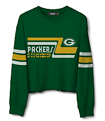 Junk Food Green Bay Packers Retro Crop Fleece carousel Product Image 1
