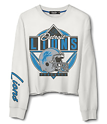 Junk Food Detroit Lions Helmet Crop Fleece carousel Product Image 1
