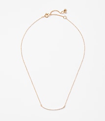 Pave Rounded Bar Necklace carousel Product Image 1