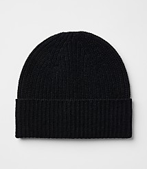Ribbed Cashmere Beanie carousel Product Image 1