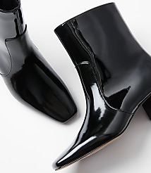 Patent Block Heel Booties carousel Product Image 2