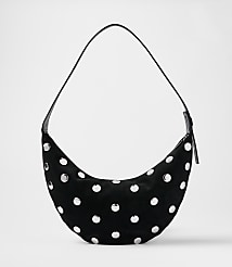 Studded Suede Hobo Bag carousel Product Image 1