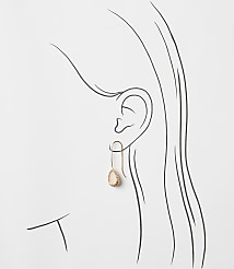 Mother Of Pearl Rope Pull Through Earrings carousel Product Image 2
