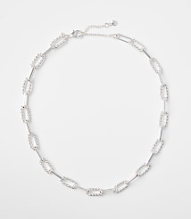 Textured Chain Link Necklace carousel Product Image 1