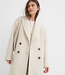 Petite Faux Fur Shawl Collar Belted Coat carousel Product Image 2