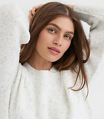 Shimmer Boucle Relaxed Sweater carousel Product Image 1