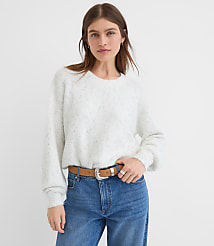 Shimmer Boucle Relaxed Sweater carousel Product Image 2