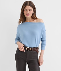 Ribtrim Jersey Off The Shoulder Top carousel Product Image 1