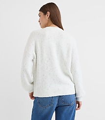 Shimmer Boucle Relaxed Sweater carousel Product Image 4