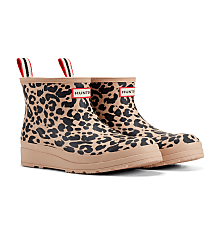 Hunter Cheetah Play Insulated Vegan Shearling Short Rain Boots carousel Product Image 2