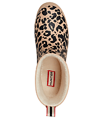 Hunter Cheetah Play Insulated Vegan Shearling Short Rain Boots carousel Product Image 3
