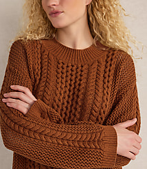 Haven Well Within Cotton Blend Mixed Stitch Crewneck Sweater carousel Product Image 2