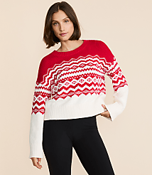 Petite Lou & Grey Colorblock Fair Isle Sweater carousel Product Image 2