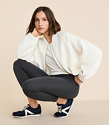 Lou & Grey Heathered Cozy Fleece Back Leggings carousel Product Image 1