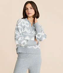 Lou & Grey Geo Polo Sweater carousel Product Image 2