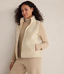 Haven Well Within Faux Suede and Sherpa Reversible Vest carousel Product Image 3