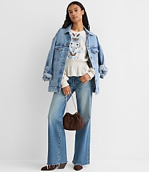 Embroidered Smocked Peplum Blouse carousel Product Image 3