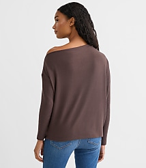 Ribtrim Jersey Off The Shoulder Top carousel Product Image 3