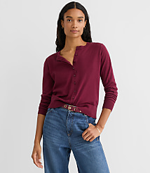 Modern Crew Neck Cardigan carousel Product Image 1