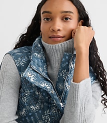 Floral Puffer Vest carousel Product Image 4