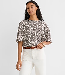 Lace Garden Cape Sleeve Top carousel Product Image 2