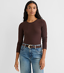 Sweater Knit Long Sleeve Tee carousel Product Image 1
