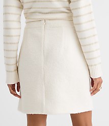 Petite Boucle Button Mini Skirt carousel Product Image 3