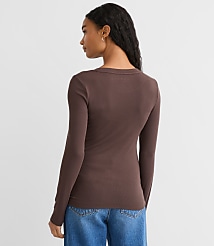 Petite Long Sleeve Crew Neck Tee carousel Product Image 2