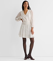 Petite Shimmer Clip Shirred Mini Dress carousel Product Image 2
