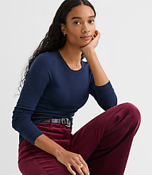Long Sleeve Crew Neck Tee carousel Product Image 3