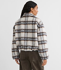 Plaid Boucle Bubble Jacket carousel Product Image 4