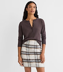 Modern Crew Neck Cardigan carousel Product Image 1