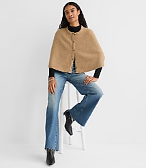 Button Cape Sweater carousel Product Image 1