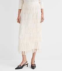 Petite Fringe Midi Skirt carousel Product Image 2