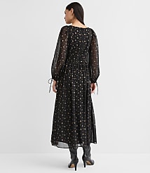 Shimmer Geo Clip Ruched Maxi Dress carousel Product Image 2